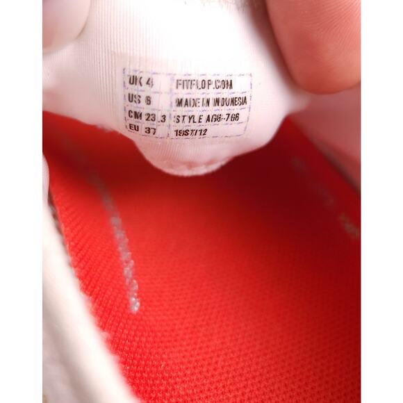 FitFlop EU 37 (US 6) green / white comfortable Sneaker Excellent condition - Picture 5 of 11